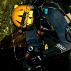 Cave Diver Michal Mozgala attempting to explore Ireland's Roaring Well.