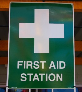 First Aid Station.