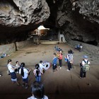 Inside Viengxay caves, Laos.