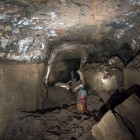 Inside Ogof y Daren Cilau's Time Machine, the largest cave passage in the U.K.