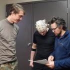 Cavers conducting pre-trip safety discussions.