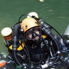 Award winning underwater filmmaker and cave diver Nathalie Lasselin.