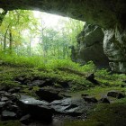 Inside the entrance of Russell Cave.