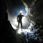 Nick Vieira looking through the darkness.