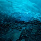 Inside the Mendenhall Glacier near Juneau, Alaska. Photo by Andrew and Lauren Russell