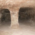 Part of the underground city below Nevşehir.