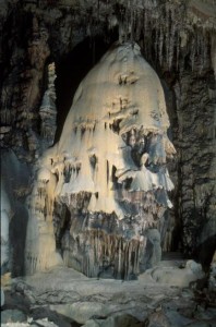 The Christmas tree formation inside Slaughter Canyon.