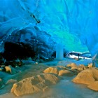 Inside an ice cave in Alaska's Mendenhall Glacier. Photo by Umnak/flickr