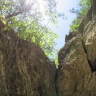 Looking out from inside Decorah, Iowa's Ice Cave.