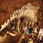 Inside Montana's Lewis and Clark Caverns.