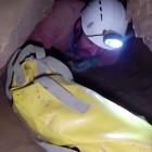 Inside Italy's Buso del Vento cave.