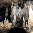 Inside a recently discovered formation filled cave in Vietnam's northern province of Ha Giang.