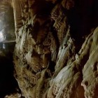 Drone footage of California's Lake Shasta Caverns.