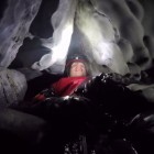 Inside one of the smaller caves explored during the 2015 Bjuralven Expedition.