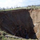 This massive sinkhole appeared in a village of Ukraine.