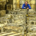 Cave-matured cheese at Wookey Hole.