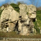 The caves of Creswell Crags.