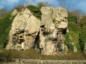 The caves of Creswell Crags.