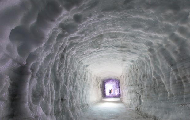 Inside Iceland's Langjökull Glacier