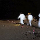 Researchers inside Bracken Cave. Screengrab by Robert Garner/Vimeo