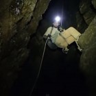 Descending into McClungs Cave.