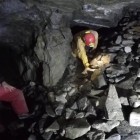 A mine rescue exercise beneath Cwmystwyth. Screengrab via Catchpool1/YouTube