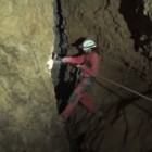 Cave rescuers at work in Spain.
