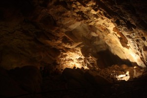 Inside Arizona's Grand Canyon Caverns.