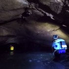 Cavers visiting Aggitis Cave.