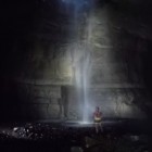 Inside Gaping Gill's Main Chamber.