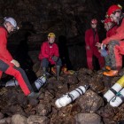 Cavers' support team during the dive.